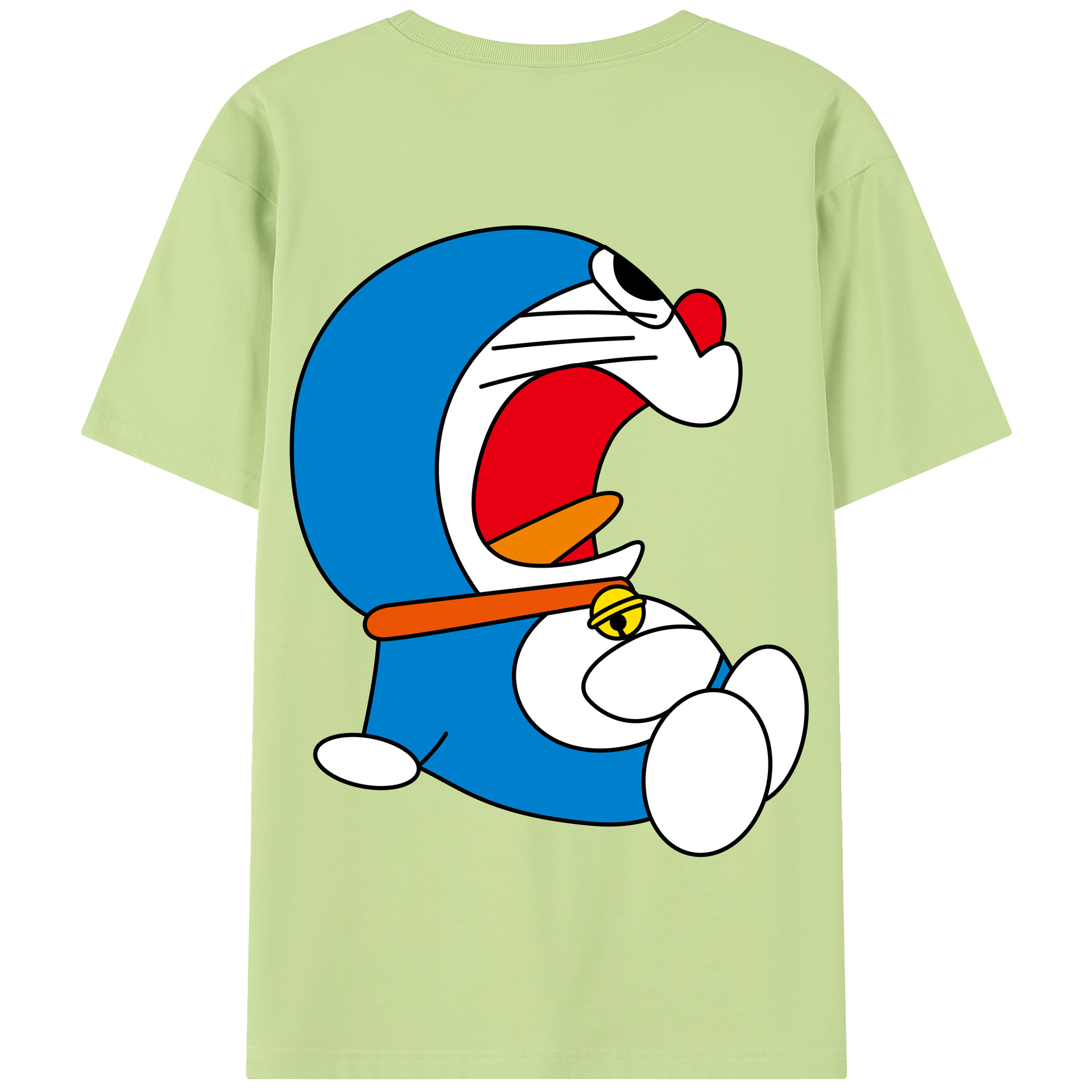 （画像用） ドラえもん Doraemon 綿100％半袖Tシャツ（背面プリント）